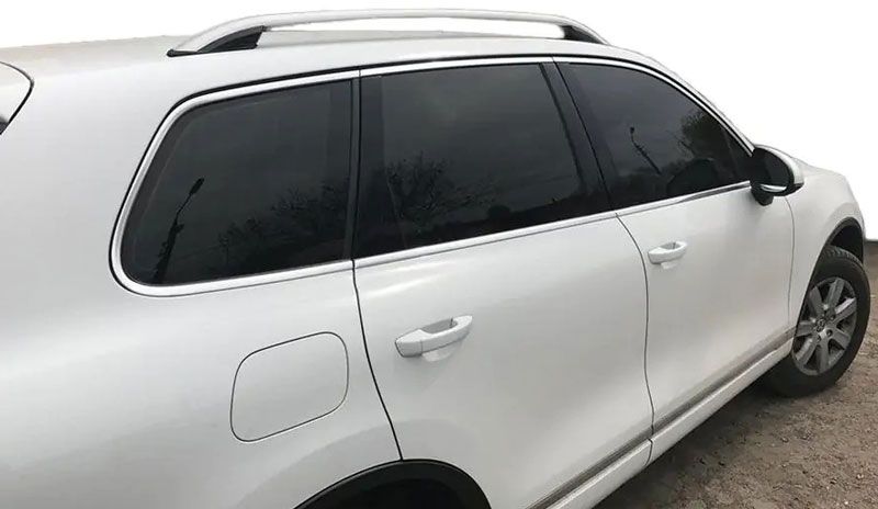 Рейлінги Volkswagen Touareg 2010- сірий Skyport skp064 фото